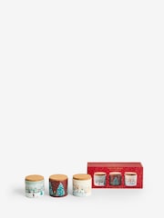 Red Festive Spice Scented Christmas Set of 3 Candle - Image 4 of 4