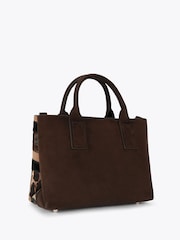 Carvela Pink Nina Suede Mini Tote Bag - Image 4 of 5