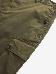 Khaki Green Slim Lightweight Stretch Cargo Utility Trousers - Image 9 of 10