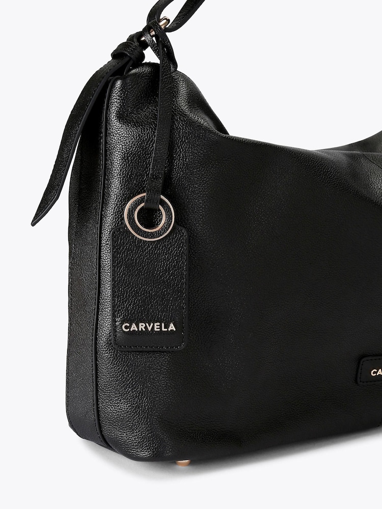 Carvela Bianco Leather Slouch Shoulder Bag - Slika 5 iz 5