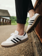 adidas Golf Samba White/Black Shoes - Image 2 of 11