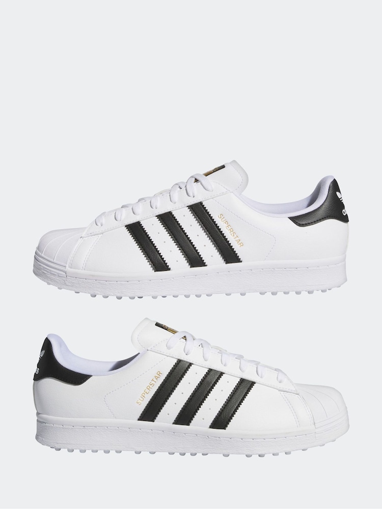 adidas Golf Superstar Spikeless White/Black	Trainers - Image 3 of 9