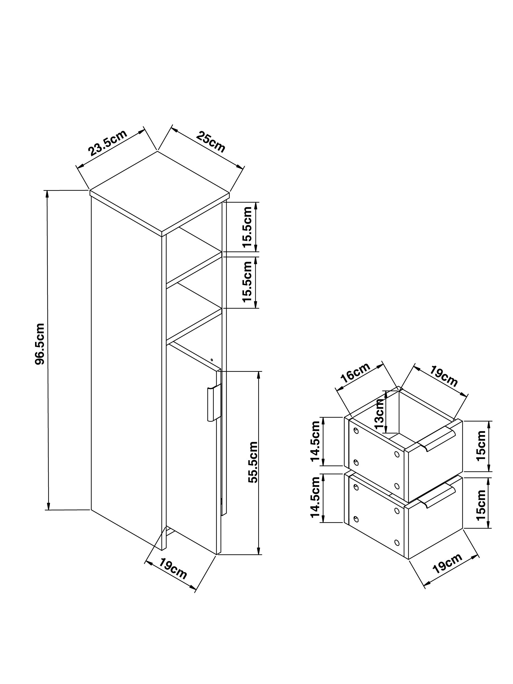 Buy Grey Bronx Mid Storage Unit from Next Ireland