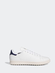 adidas Golf White/Blue Stan Smith Shoes - Image 2 of 8