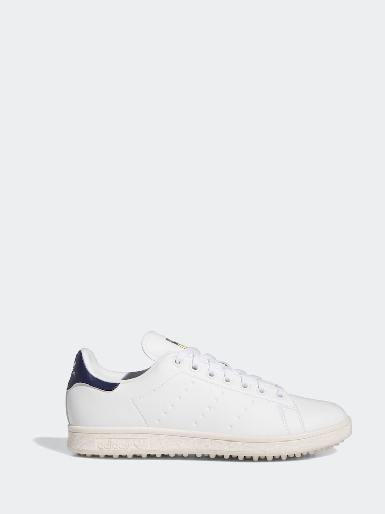 adidas Golf White/Blue Stan Smith Shoes - Image 2 of 8