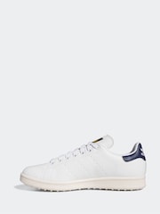 adidas Golf White/Blue Stan Smith Shoes - Image 3 of 8