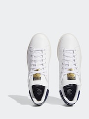 adidas Golf White/Blue Stan Smith Shoes - Image 7 of 8