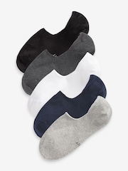Multi 5 Pack Invisible Trainers Socks - Image 1 of 6