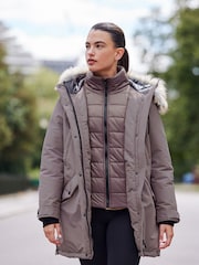 Mauve Purple Elements Waterproof Padded Parka Coat - Image 1 of 11