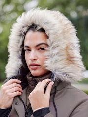 Mauve Purple Elements Waterproof Padded Parka Coat - Image 7 of 11