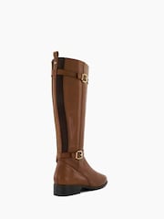 Dune London Natural Standard Fit Tepi Branded Trim Knee High Boots - Image 4 of 6