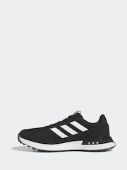 أسود/أبيض - 2 أحذية رياضية بنعل غير مسنن Golf S24G من adidas - صورة 2 من 9