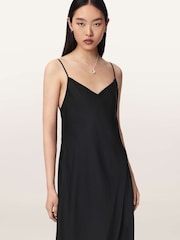 AllSaints Black Leona Dress - Image 2 of 6