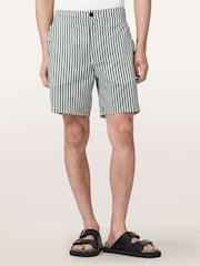 AllSaints Blue Chopin Shorts - Image 1 of 6