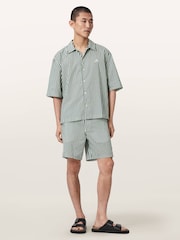 AllSaints Blue Chopin Shorts - Image 2 of 6