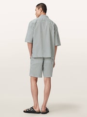 AllSaints Blue Chopin Shorts - Image 5 of 6