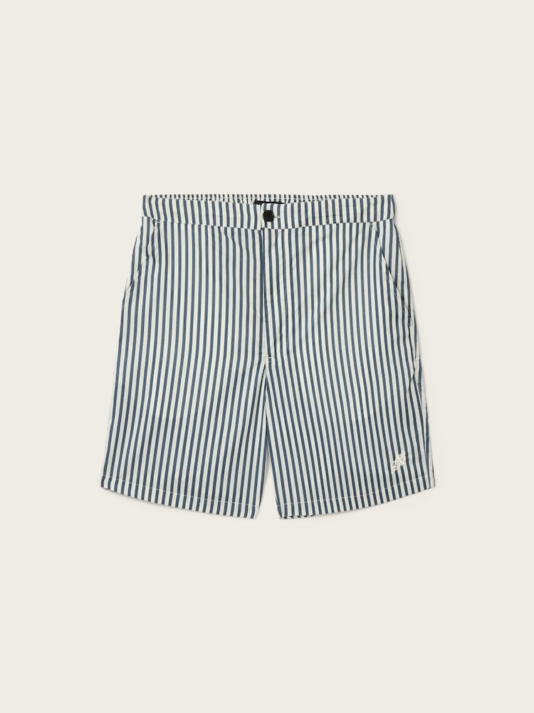 AllSaints Blue Chopin Shorts - Image 6 of 6