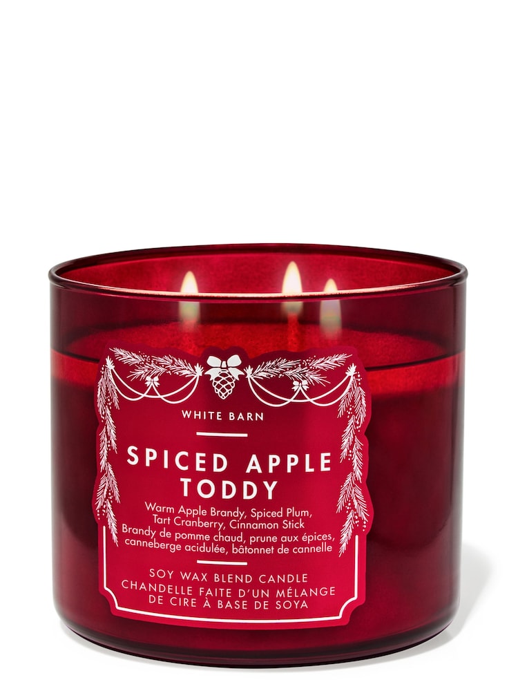 Bath & Body Works Spiced Apple Toddy 3-Wick Christmas Candle 411g - Image 1 of 2 Bath & Body Works Spiced Apple Toddy 3-Wick Christmas Candle 411g - Image 1 of 2