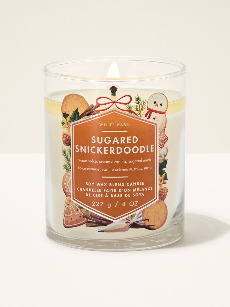 Bath & Body Works Sugared Snickerdoodle Signature Single Wick Candle 227g - Image 1 of 2 Bath & Body Works Sugared Snickerdoodle Signature Single Wick Candle 227g - Image 1 of 2
