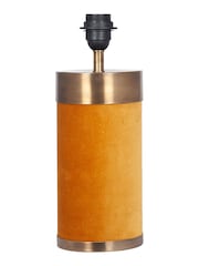 Pacific Yellow Dempsey Mustard Velvet and Antique Gold Table Lamp - Image 2 of 3