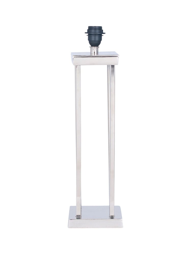 Pacific Silver Langston Nickel Column Table Lamp - Image 2 of 2