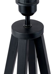 Pacific Black Whitby Black Wood Table Lamp - Image 2 of 3