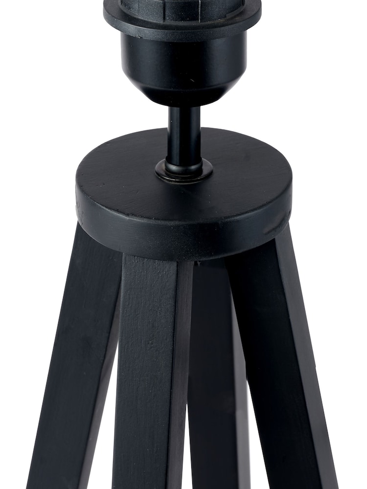 Pacific Black Whitby Black Wood Table Lamp - Image 2 of 3