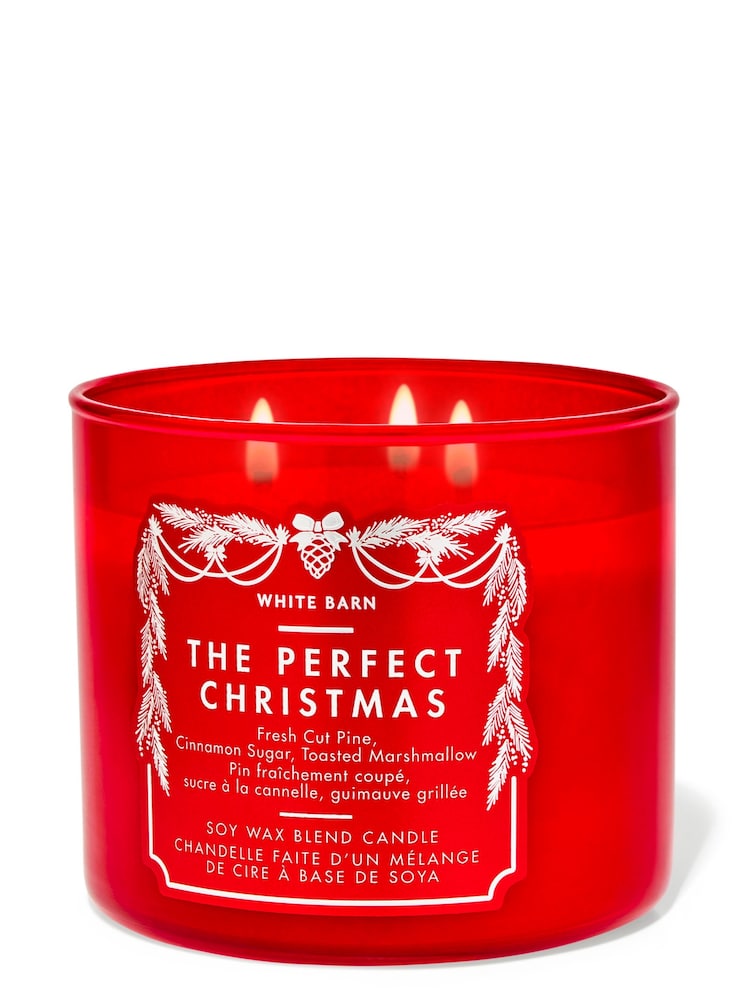 Bath & Body Works The Perfect Christmas 3-Wick Christmas Candle 411g - Image 1 of 2 Bath & Body Works The Perfect Christmas 3-Wick Christmas Candle 411g - Image 1 of 2