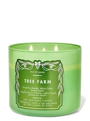 Bath & Body Works Tree Farm 3-Wick Christmas Candle 411g - Image 1 of 2