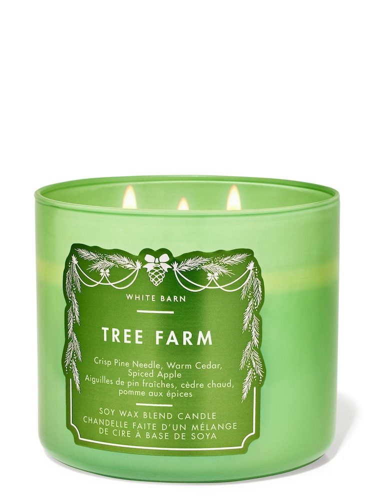 Bath & Body Works Tree Farm 3-Wick Christmas Candle 411g - Image 1 of 2 Bath & Body Works Tree Farm 3-Wick Christmas Candle 411g - Image 1 of 2