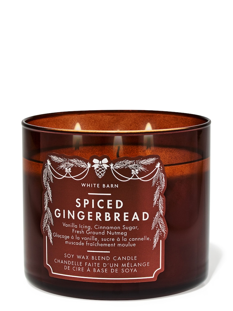 Bath & Body Works Spiced Gingerbread 3-Wick Christmas Candle 411g - Image 1 of 2 Bath & Body Works Spiced Gingerbread 3-Wick Christmas Candle 411g - Image 1 of 2