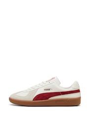 Puma White Army Trainers - Image 6 of 7