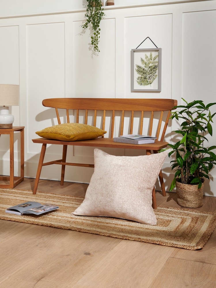 Natural Heavyweight Chenille 59 x 59cm Cushion - Image 2 of 8