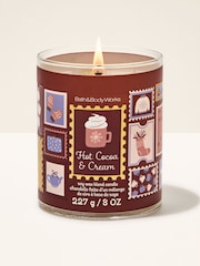 Bath & Body Works Hot Cocoa and Cream Single Wick Candle 227g - Image 1 of 2