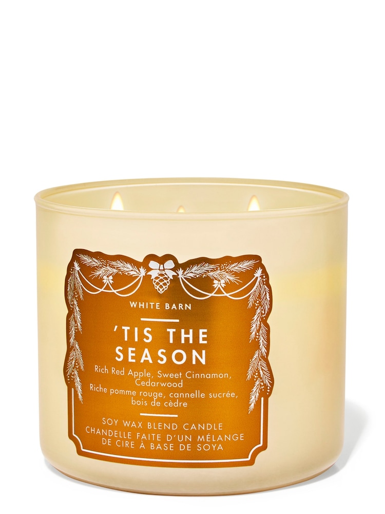 Bath & Body Works Tis The Season 3-Wick Christmas Candle 411g - Image 1 of 2 Bath & Body Works Tis The Season 3-Wick Christmas Candle 411g - Image 1 of 2