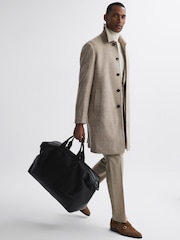 Reiss Black Carter Leather Holdall - Image 2 of 5