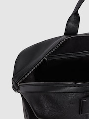Reiss Black Carter Leather Holdall - Image 3 of 5