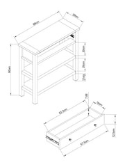 Natural Malvern Console - Image 2 of 6