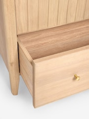 Light Natural Clementine Oak Veneer Double, 1 Drawer Wardrobe - Image 8 of 8