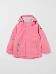 Polarn O. Pyret Pink Waterproof Shell Jacket - Image 2 of 6