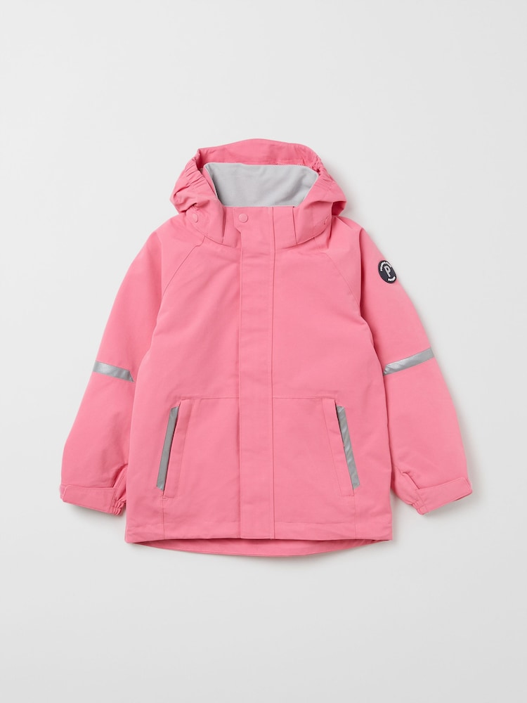 Polarn O. Pyret Pink Waterproof Shell Jacket - Image 2 of 6