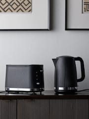 The Set Black Chrome Combined Set Kettle and 2 Slice Toaster - Image 1 of 1