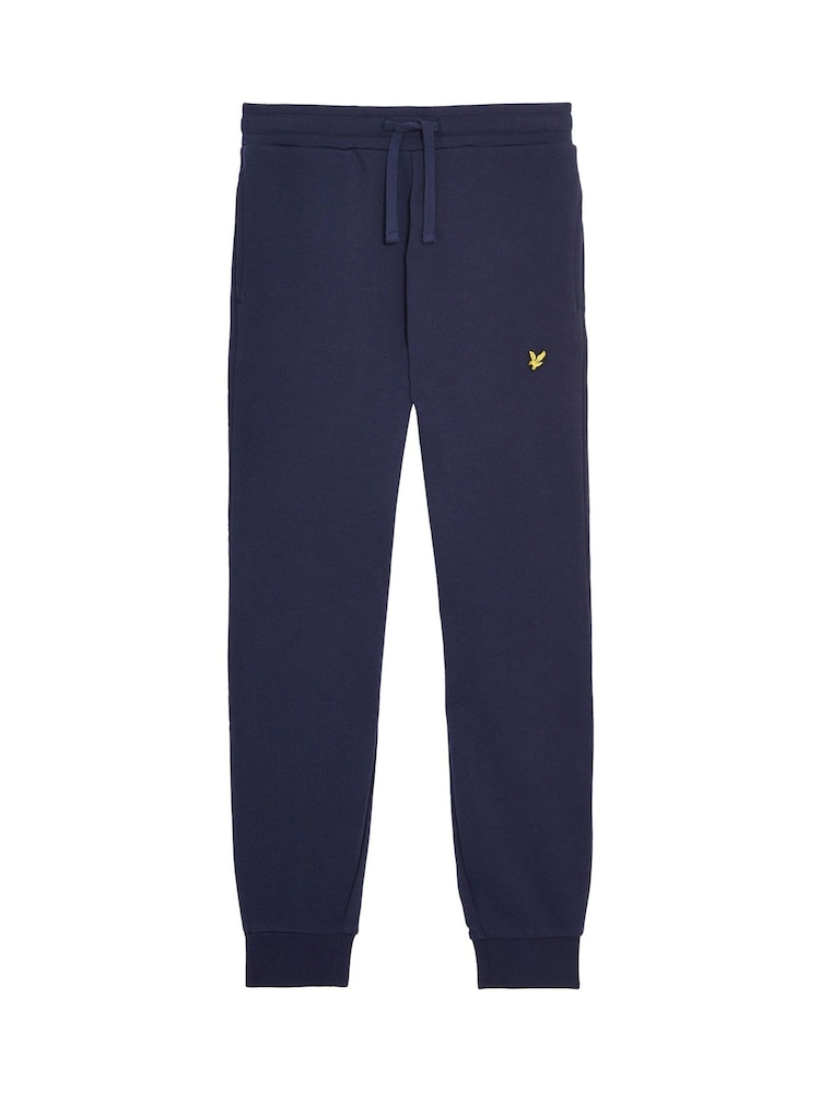 Lyle & Scott Navy Blue Boys 100% Cotton Joggers - Image 1 of 3
