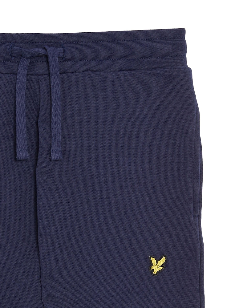 Lyle & Scott Navy Blue Boys 100% Cotton Joggers - Image 2 of 3