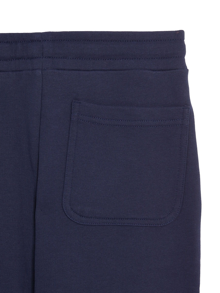 Lyle & Scott Navy Blue Boys 100% Cotton Joggers - Image 3 of 3
