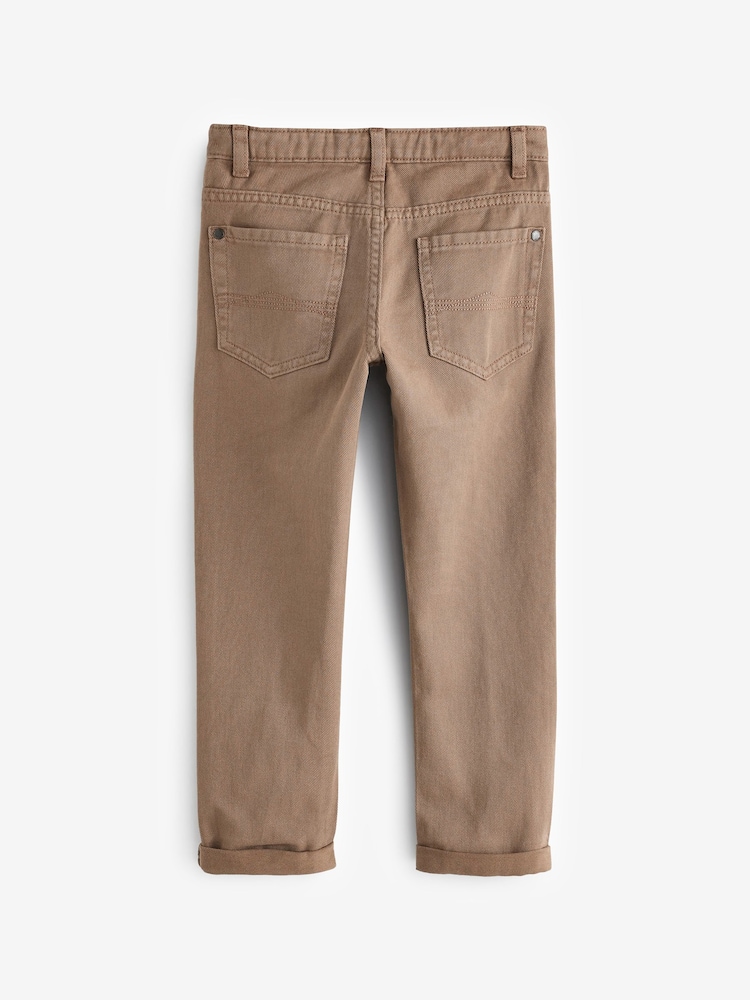 Brown Regular Fit Stretch Jeans (3-17yrs) - Image 2 of 3
