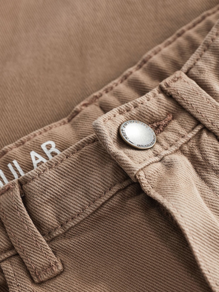Brown Regular Fit Stretch Jeans (3-17yrs) - Image 3 of 3