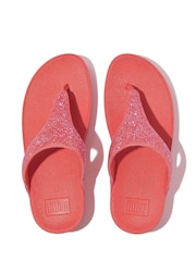 FitFlop Pink Lulu Crystal Embellished Toe Post Sandals - Image 3 of 4