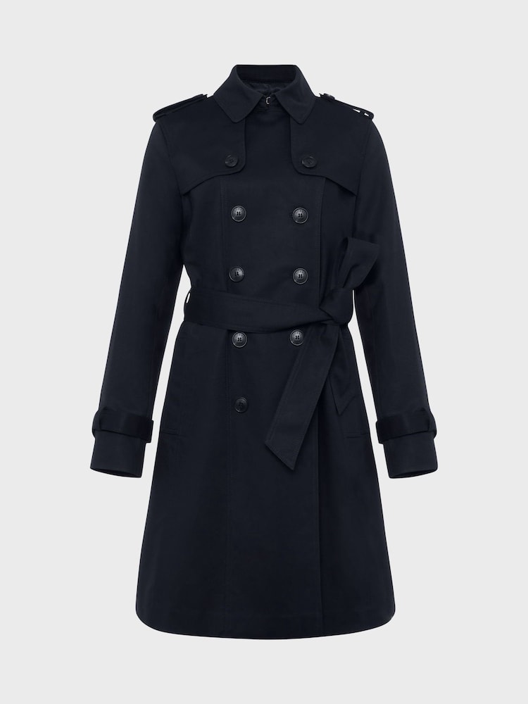 Hobbs Blue Petite Saskia Trench Coat - Image 4 of 4