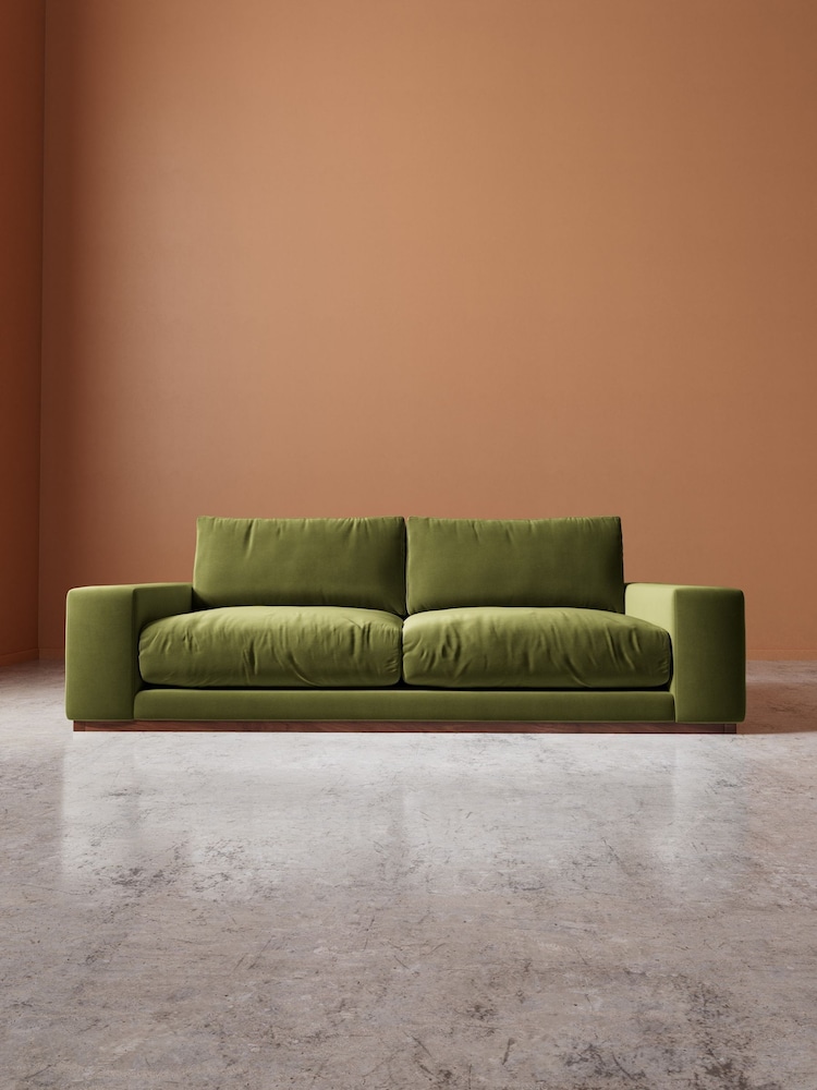 Swoon Fern Denver Easy Velvet 3 Seater Sofa - Image 2 of 6 Swoon Fern Denver Easy Velvet 3 Seater Sofa - Image 2 of 6